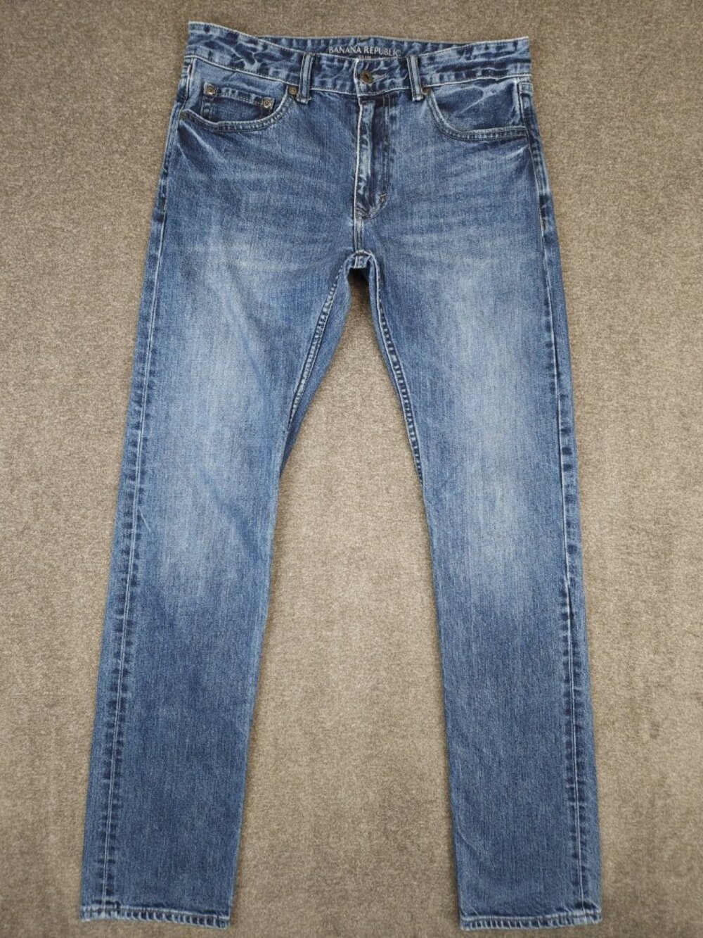 Banana Republic Slim Fit Denim Medium Blue Jeans Mens 31x34 (31x33)